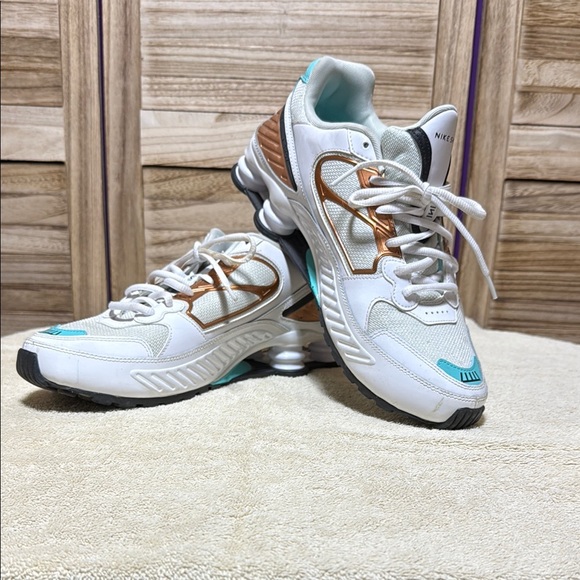 Nike Shoes - Nike Shox Enigma Women's Running Gym White Black Gold Used Like New Women’s 12